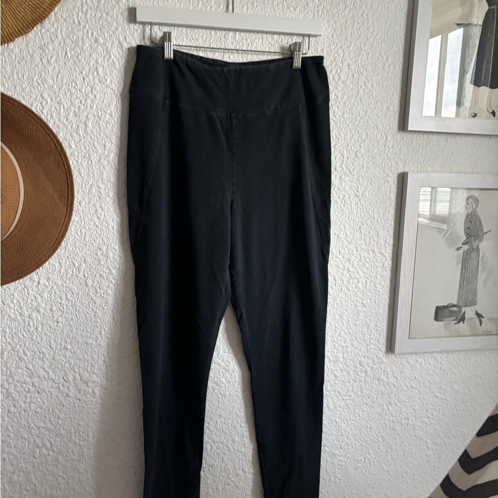 Anthropologie Black Leggings Soft Stretchy Tapered